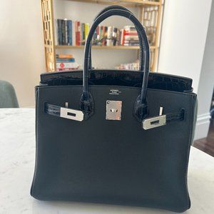 Birkin Touch 30 TAURILLON NOVILLO/CROCO NILO LISSE